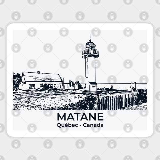 Matane - Québec Magnet by Lakeric